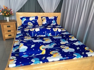 Drap  thun hàn quốc mát lạnh-drap giường