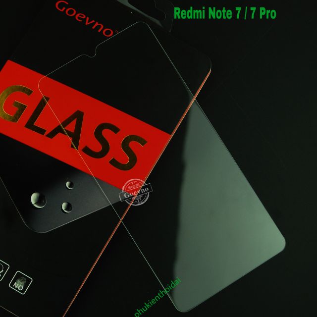 Cường lực Goevno cho Xiaomi Redmi Note 8 / Note 7 / 7 Pro trong suốt chống vân tay cảm ứng nhạy ( tặng keo mép )