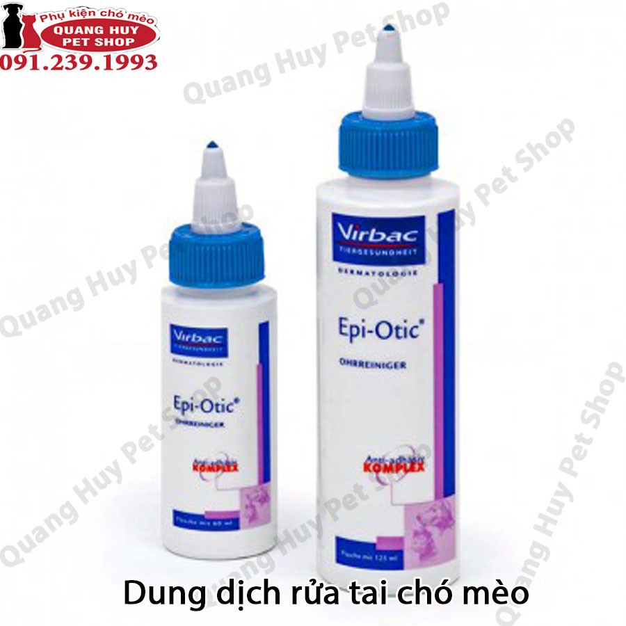 dung dịch vệ sinh tai chó mèo epi otic và TRĨIE và bioline