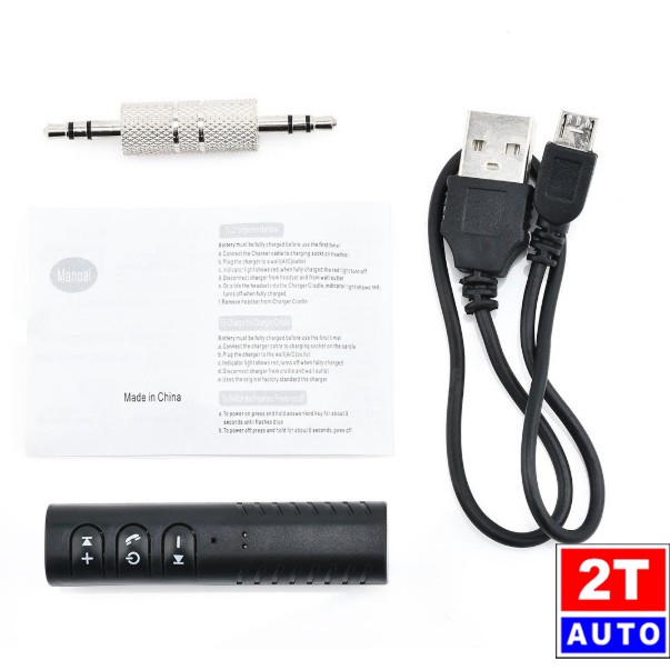 Thiết bị adapter kết nối Bluetooth cho xe hơi, điện thoại rảnh tay, nghe nhạc không dây:   SKU:317