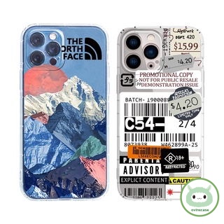 Ốp lưng Silicon Mềm Trong Suốt North Face Mountain Snow Dành Cho iPhone 11 Pro Max 12