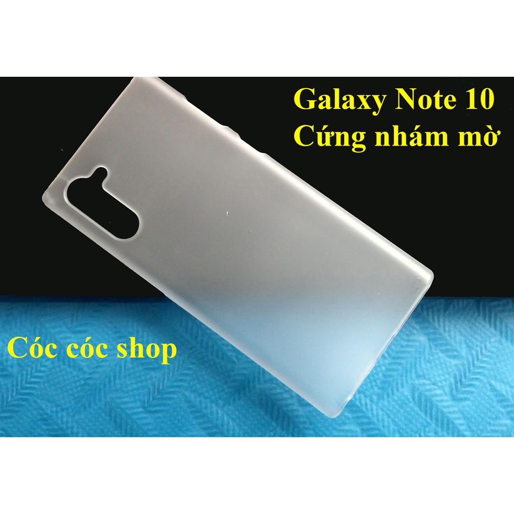 Ốp lưng Samsung Note 10/ Note 10 plus/ Note 10 Lite nhựa CỨNG TRONG SUỐT/ CỨNG NHÁM MỜ