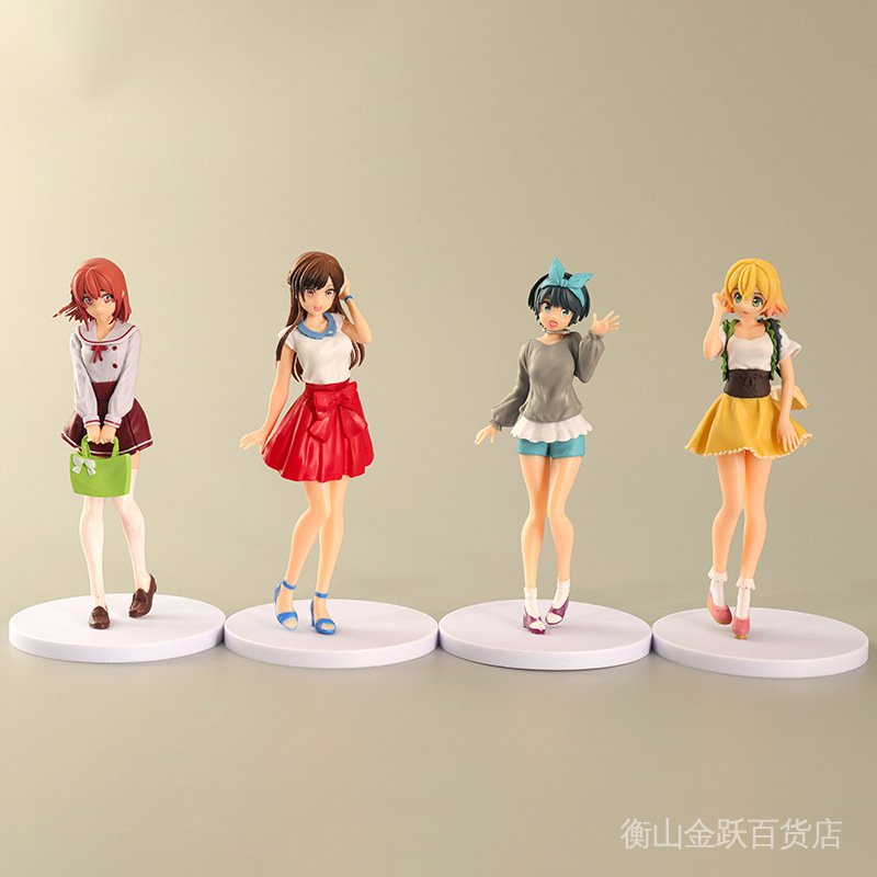 Mô Hình Nhân Vật Nữ Hoạt Hình Anime 4 Kiểu Làm Thủ Công Xinh Xắn A5IR