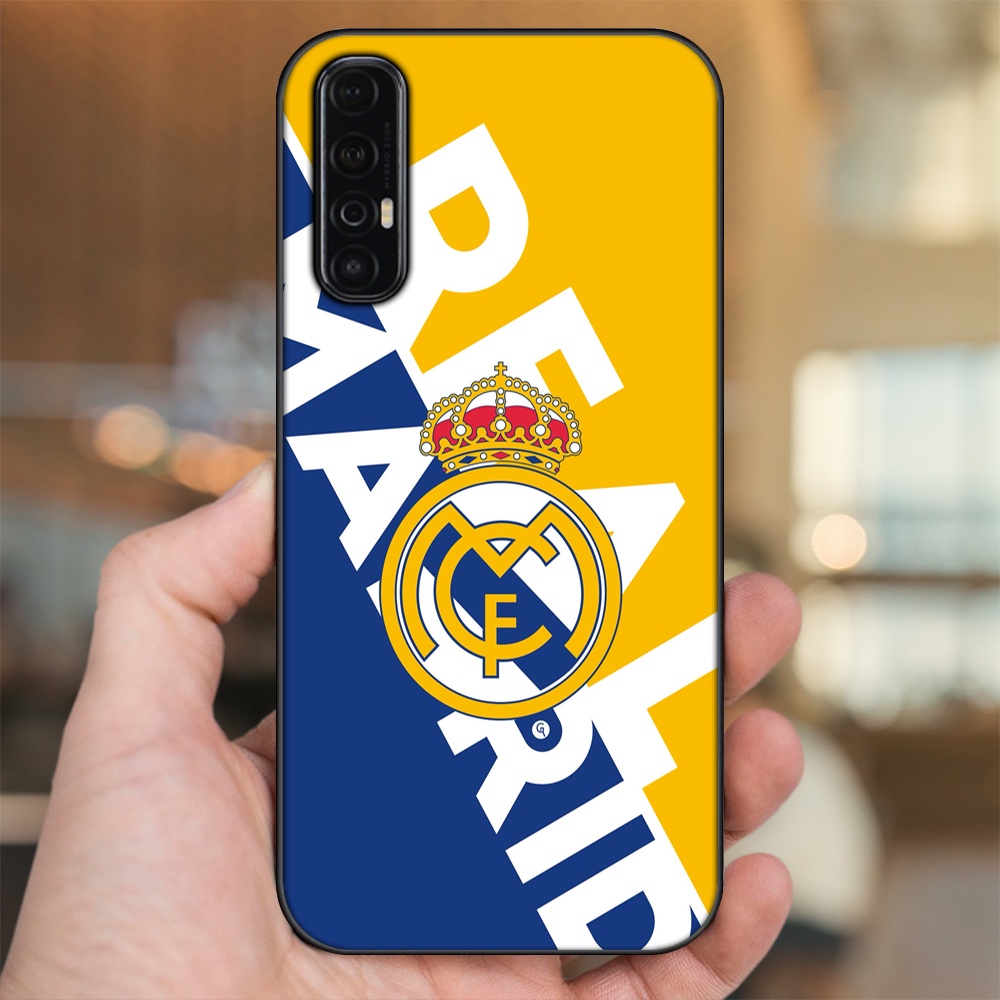 Ốp lưng Oppo Reno 3 Pro viền đen in hình Real Madrid