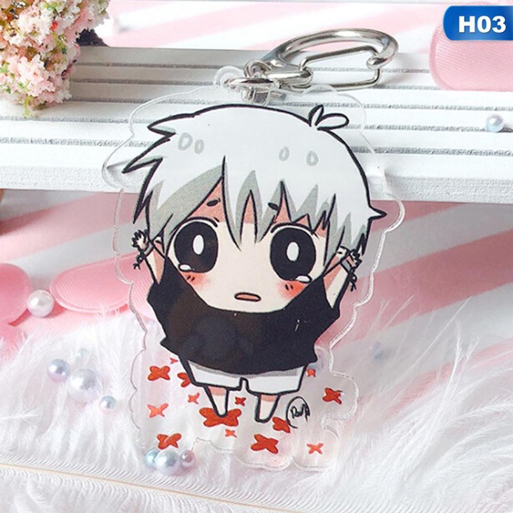 IVORY Mặt Dây Chuyền Hai Mặt Acrylic Ken Kaneki Trong Tokyo Ghoul Thời Trang