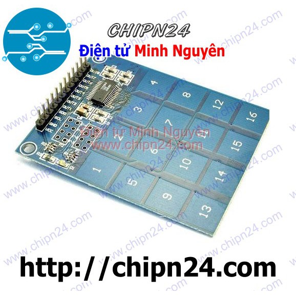 [1 CÁI] (F113.5) Module TTP229 Bàn phím Cảm ứng 16 chạm điện dung