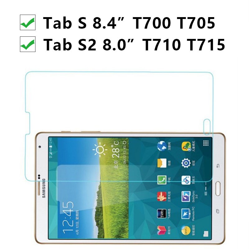 Kính Cường Lực Samsung Tab S 8.4&quot; T700, T705 có mài cạnh 2.5D