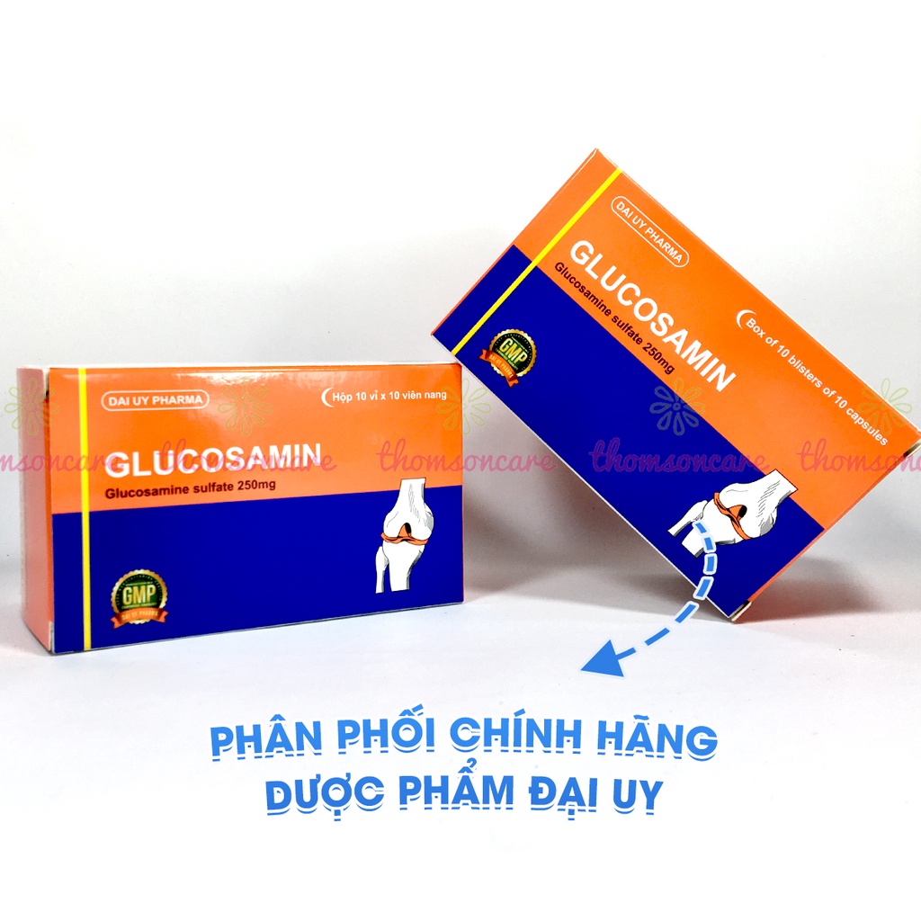 Viên Uống Bổ Khớp Glucosamin giảm đau nhức xương khớp, tái tạo phục hồi mô sụn khớp - Hộp 10 vỉ Đ.Y