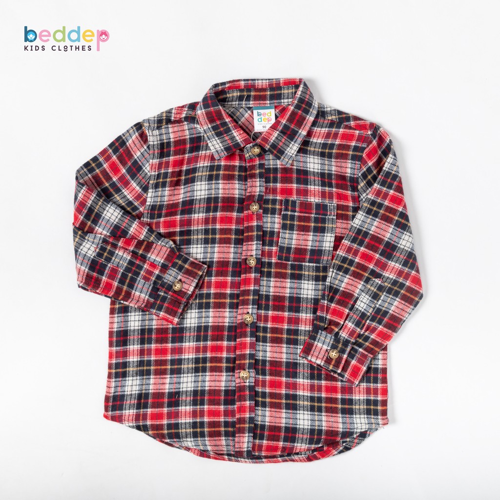 Áo sơ mi Beddep Kids Clothes cho bé trai từ 1 đến 8 tuổi BA10