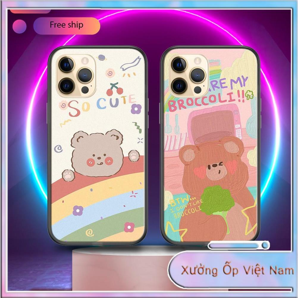 Ốp điện thoại Ốp lưng iphone gấu bear 6 6S 6Plus 6S Plus 7 8 7Plus 8Plus X XSMax 11 11 Pro 11 ProMax - C32