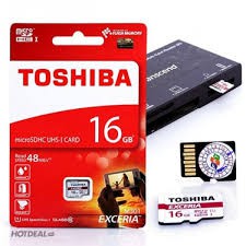 Thẻ nhớ 16GB Toshiba class 10 tặng kèm Adapter