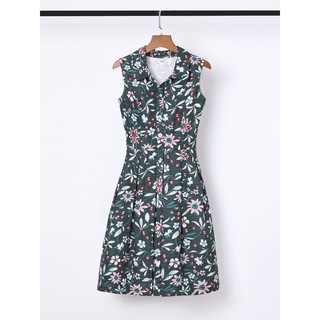 Đầm DKNY cổ sơmi dáng xòe