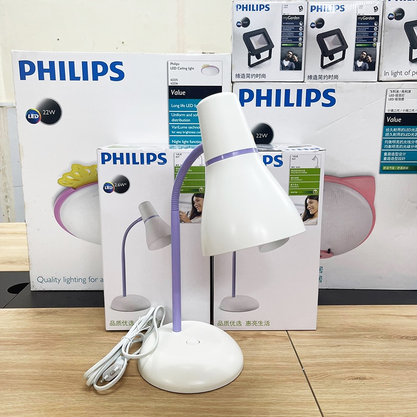 Đèn bàn LED Philips Pearl 66044 2.6W 4000K (Tím) - Ánh sáng trung tính