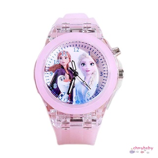 Đồng hồ công chúa đeo tay có đèn phát sáng dành cho bé gái
