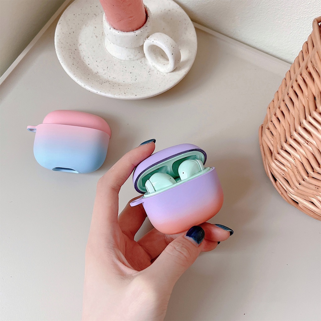 Vỏ Bảo Vệ Hộp Sạc Tai Nghe Bluetooth Không Dây Lenovo Thinkplus LP40 S / LP40 PRO Màu Gradient Chống Sốc