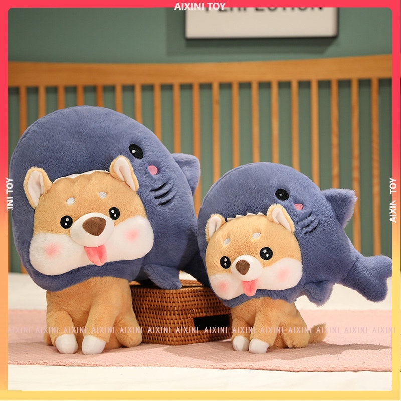 Cá mập &amp; ChóĐồ chơi nhồi bông Mềm Mại Hình Chú Chó Shiba Inu / Cá Mập Dễ Thương Trang Trí Giường Ngủ / Ghế Sofa / Bạn Gái