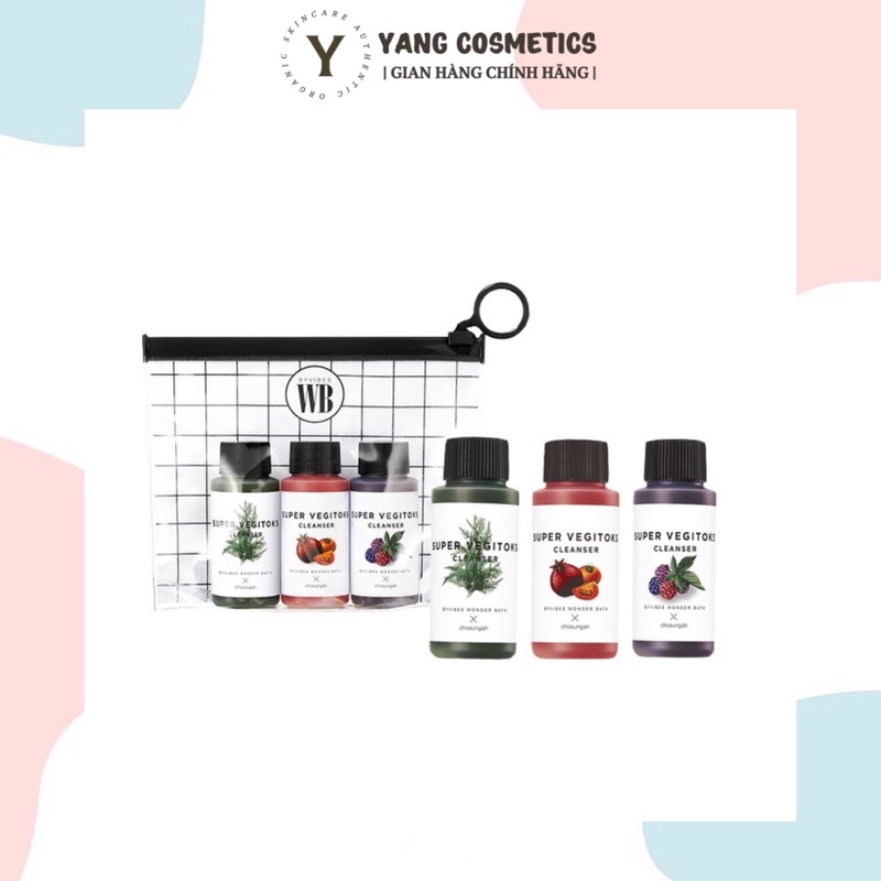 [NGẪU NHIÊN] Sữa Rửa Mặt rau củ thải độc Super Vegitoks Cleanser WONDER BATH Mini Size