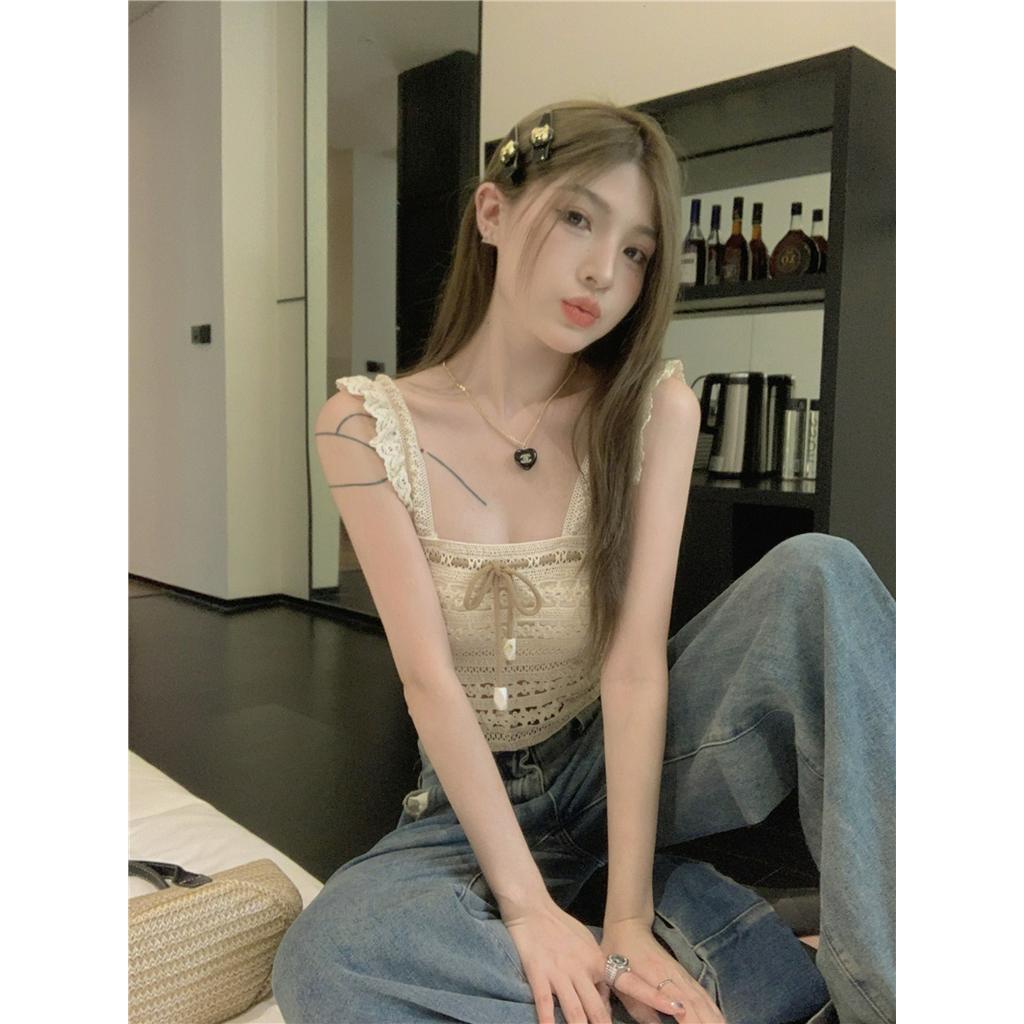 Áo Hai Dây Xếp Ly Phối Dây Thắt Thời Trang Mùa Hè Sành Điệu 62736