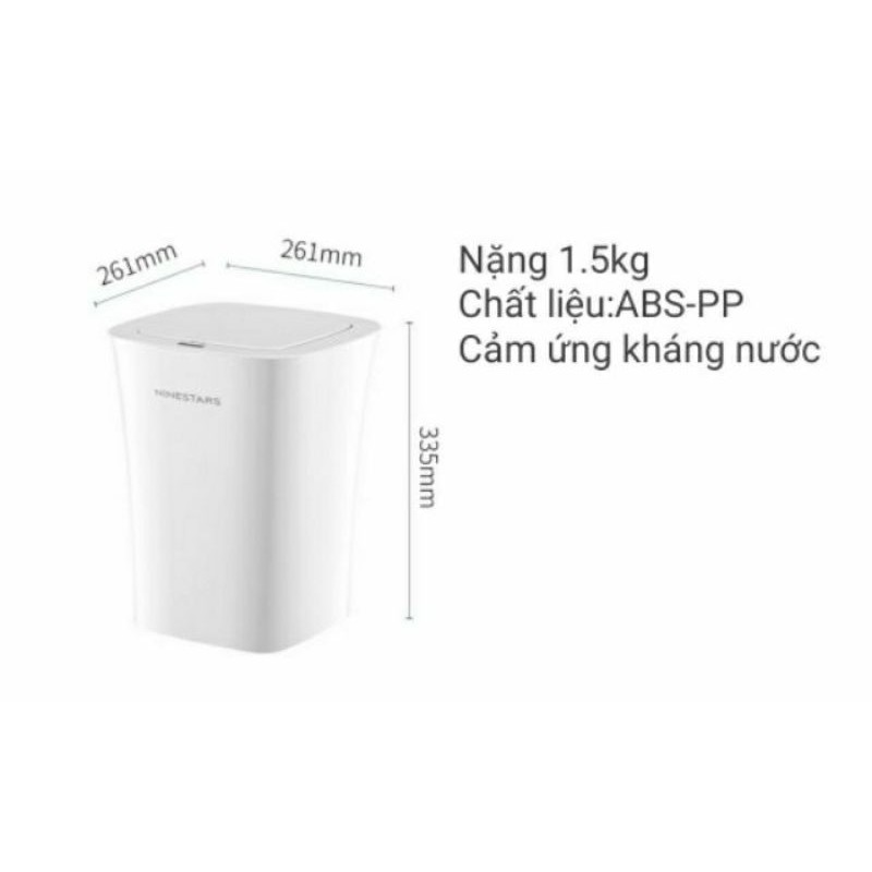 Thùng rác thông minh NINESTARS 10L kháng nước IPX4