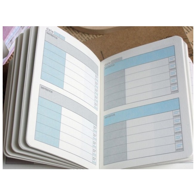 Sổ học từ vựng Sentence Vocabulary kích thước 11.2 x 8.2 cm