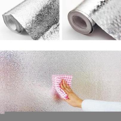 Cuộn giấy bạc dán bếp cách nhiệt - Decal dán tường nhà bếp chống thấm bền đẹp - Gia Dụng Tân Thanh có sẵn ( tuyển sỉ )