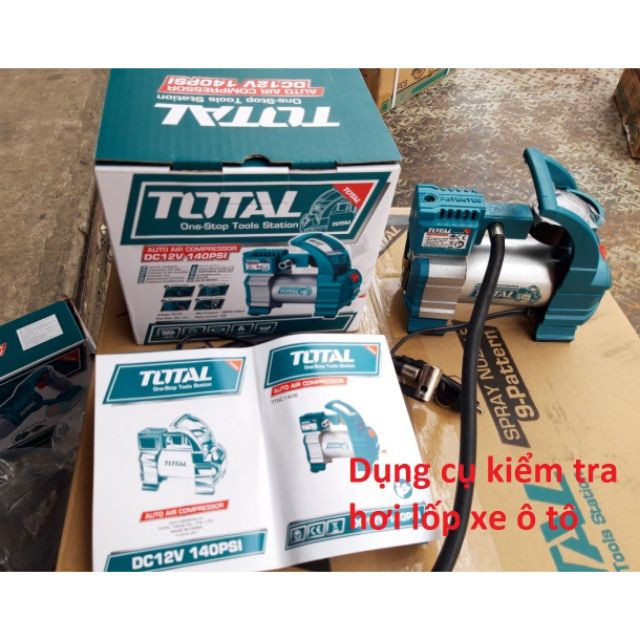 Máy Bơm Lốp Mini Ô Tô Total TTAC1406 - 12V