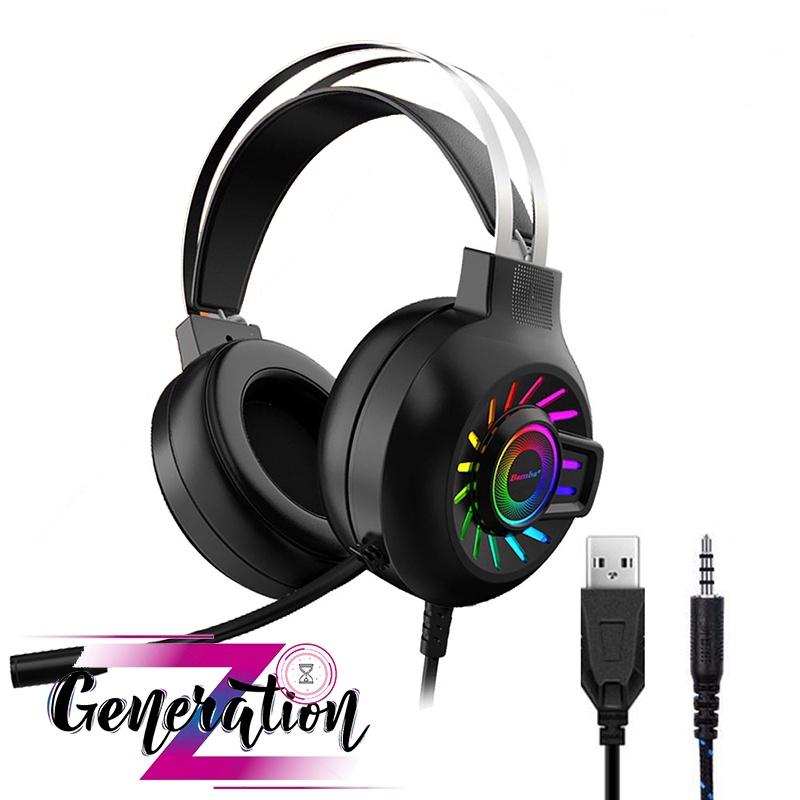 TAI NGHE CHỤP TAI CÓ LED RGB BAMBA B8