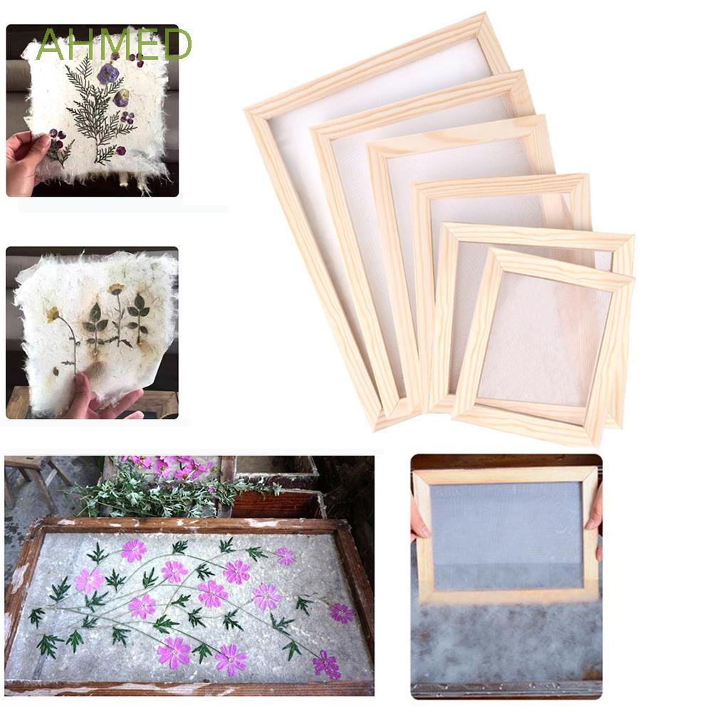 Bộ Khuôn Làm Tranh Giấy Thủ Công DIY Bằng Gỗ Dành Cho Người Lớn Và Trẻ Em