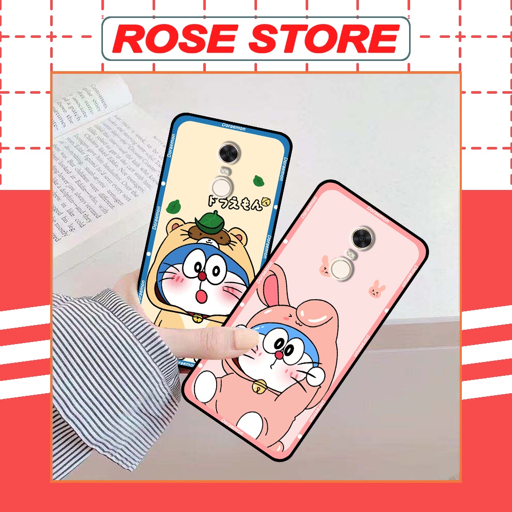 Ốp Xiaomi Redmi Note 4/ Note 4x / Redmi 5 / Redmi 5 Plus in hình in hình doremon, couple, shin, bearbrick dễ thương