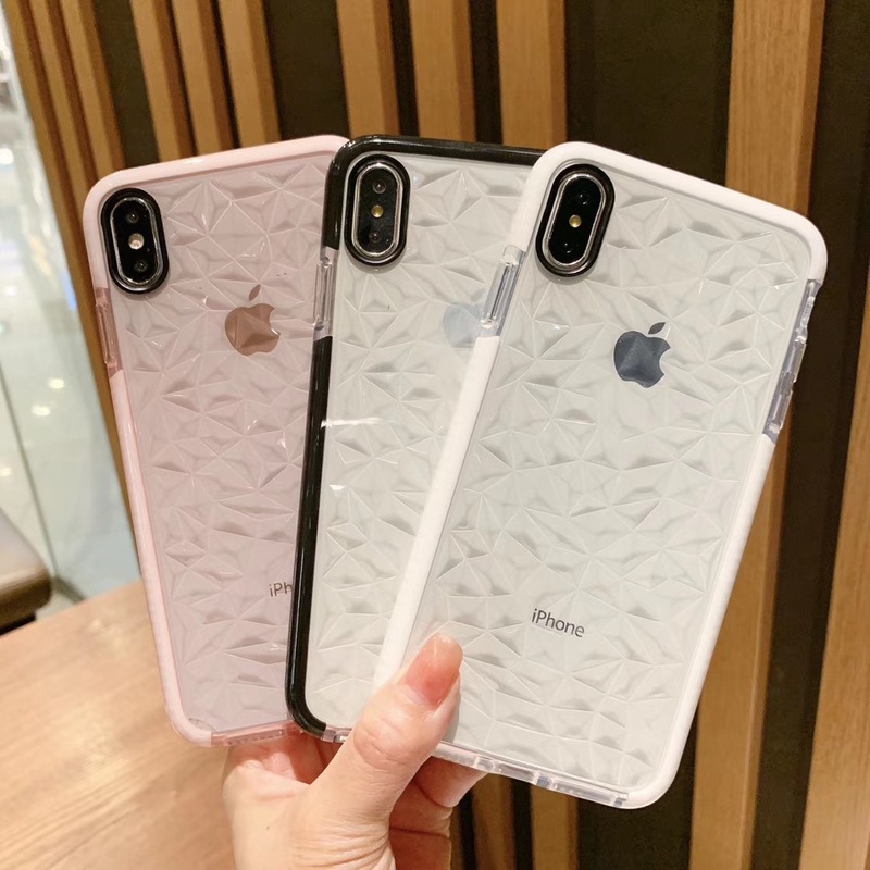 [TK3C] Mac 11 Xs max diamond pattern phone shell silicone protective cover 11 tidal MAX PRO includes all soft shell drop resistance XR models diamond brand PRO accident case