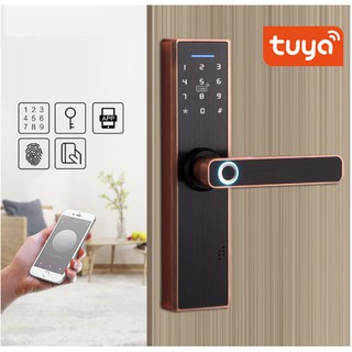 Khóa Cửa Wifi, Vân Tay, Mã Số, Thẻ Từ Tuya