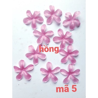 set 10 cánh hoa vải các màu