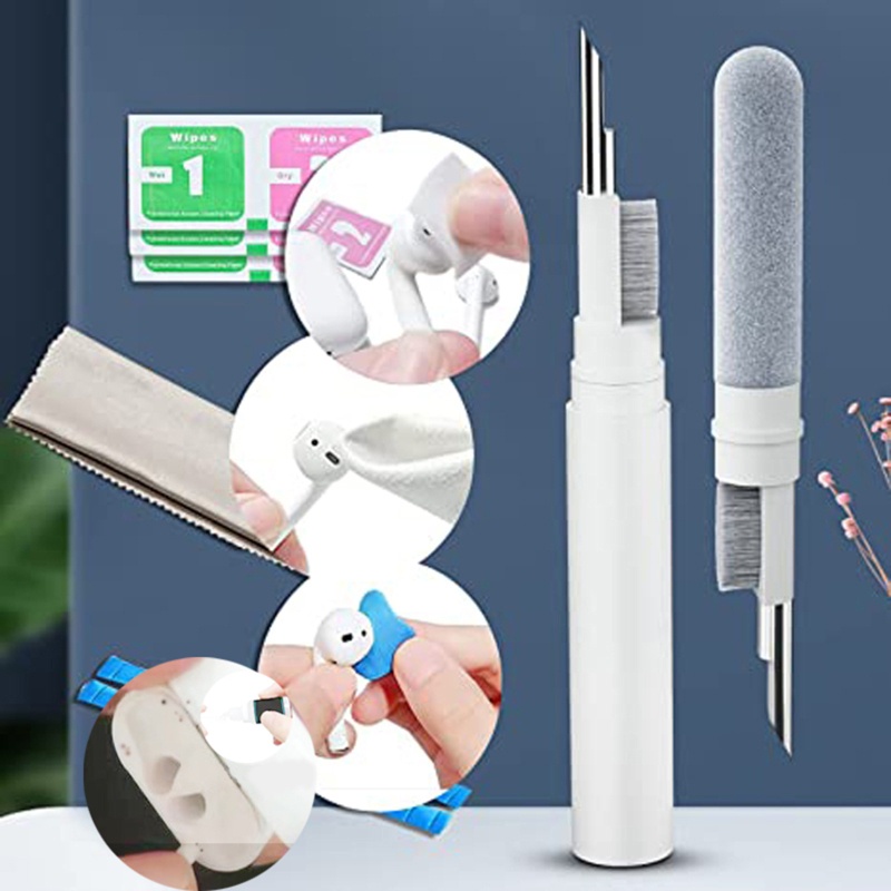 【3C】Hộp Sạc Tai Nghe Không Dây + Dụng Cụ Vệ Sinh Chống Bụi