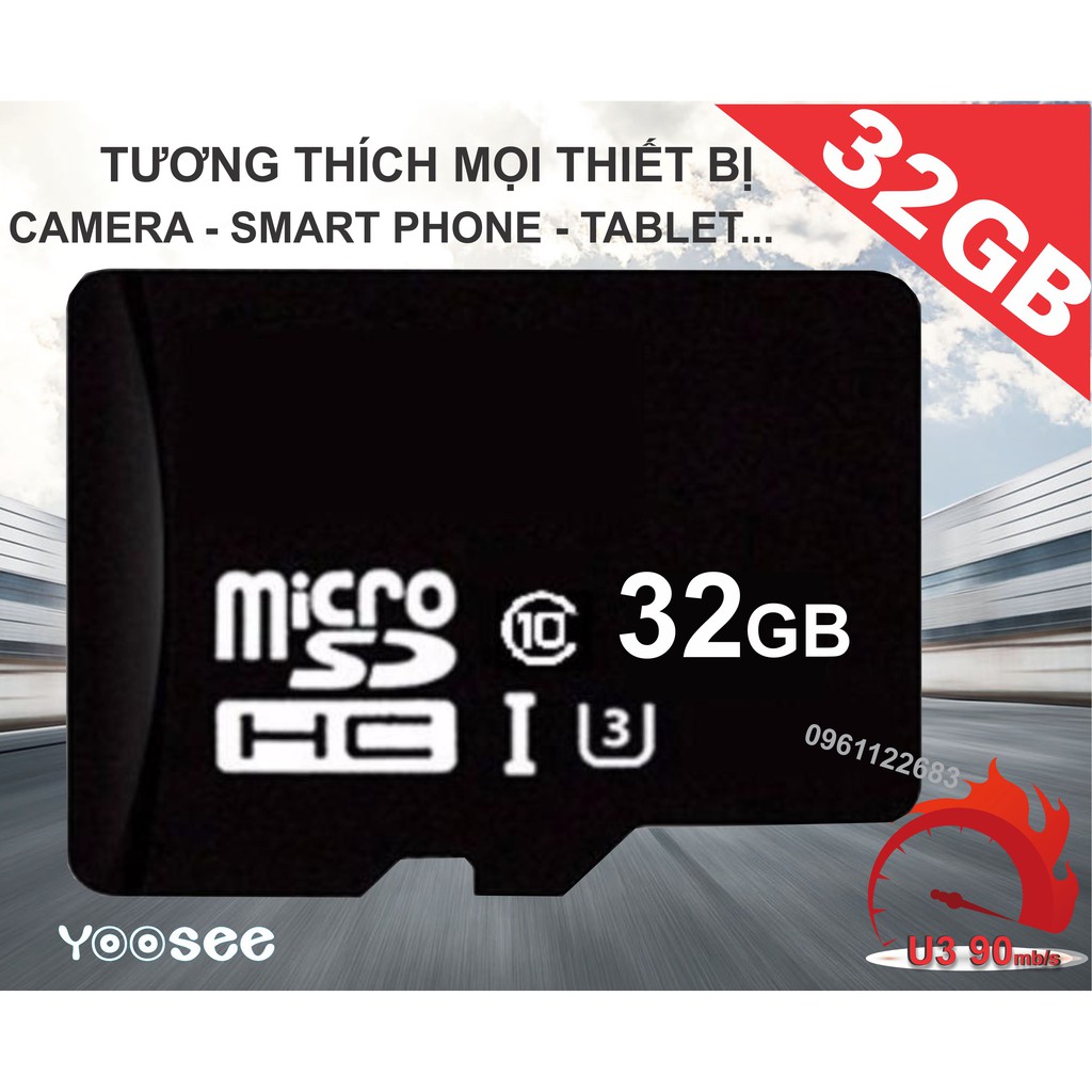 Thẻ nhớ SD Micro 32/64GB - Dùng cho camera IP