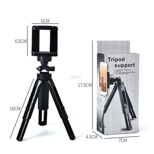 Chân chụp ảnh Mini Cho Điện Thoại - Máy Ảnh mini Xếp Gọn 3 Chân Tripod Support MT01 Xoay 360 Độ Chắc Chắn