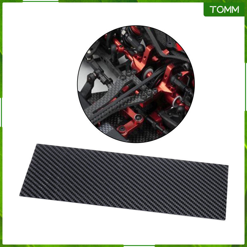 Tấm Sợi Carbon 125mm X 75mm Kích Thước 0.5mm / 1mm / 2mm / 3mm Cho Drone