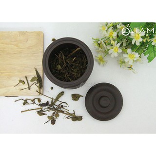 Hũ đựng trà gốm nâu đất TAN