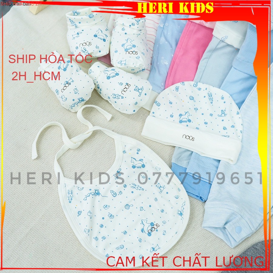 Phụ kiện sơ sinh Nous - bao tay - bao chân - mũ cho bé sơ sinh