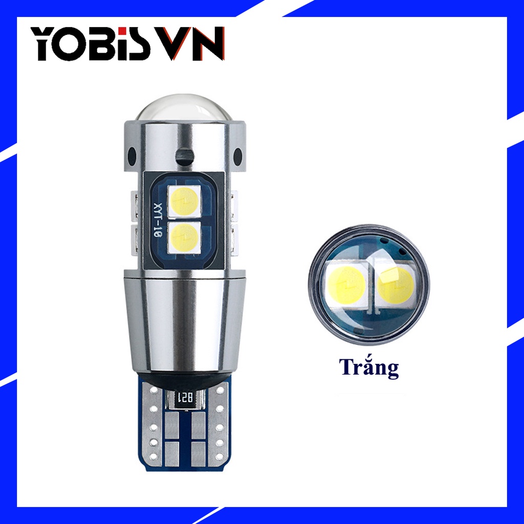 Bóng đèn LED T10 CHIP CREE điện áp 12-24v demi, xi nhan xe máy, ô tô