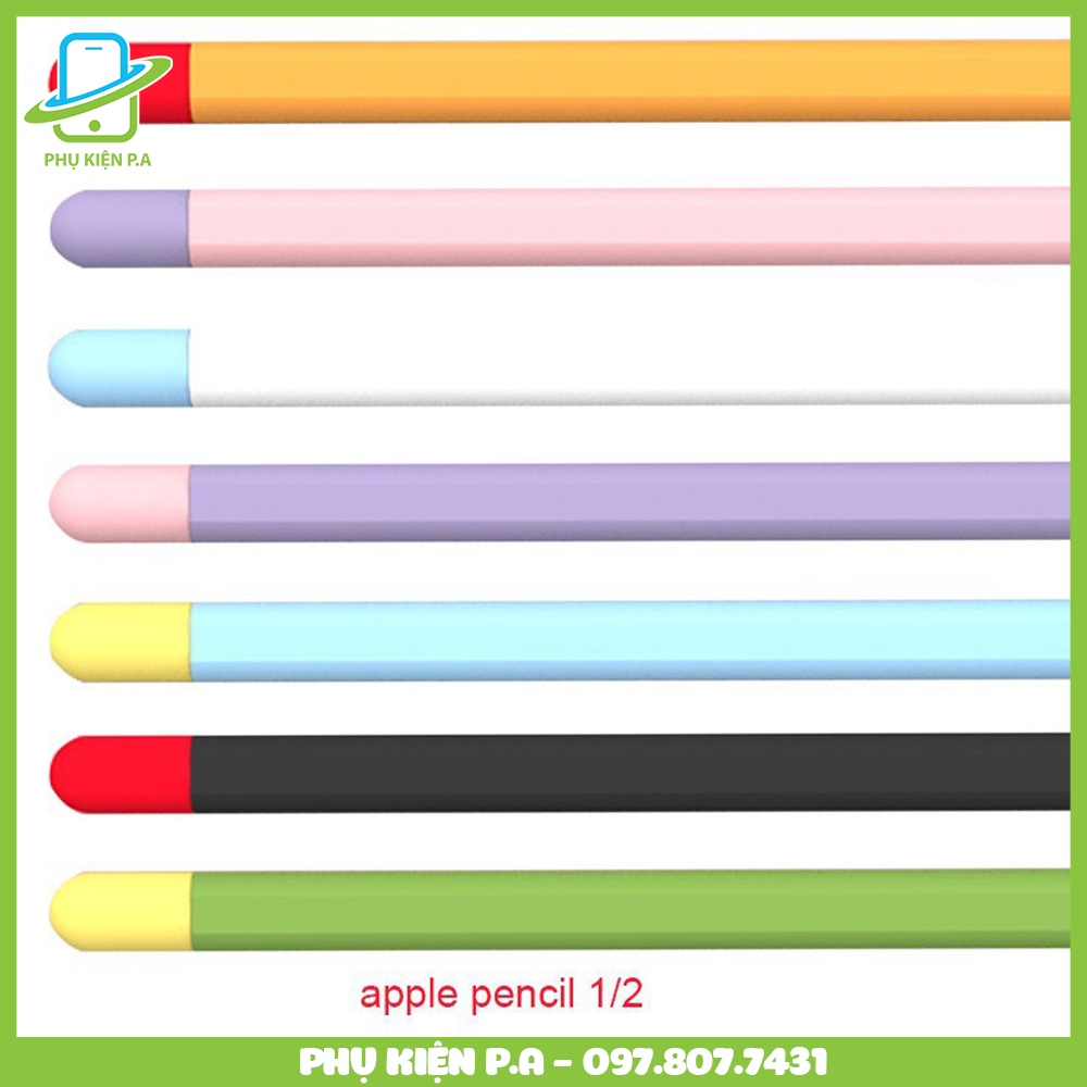 Ốp case silicon bảo vệ cho bút Apple Pencil 1 và Pencil 2