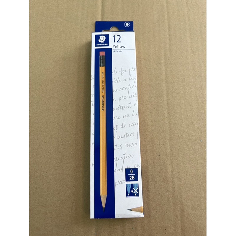 Bút Chì Gỗ 2B Staedtler 134 có tẩy (Hộp 12 chiếc)