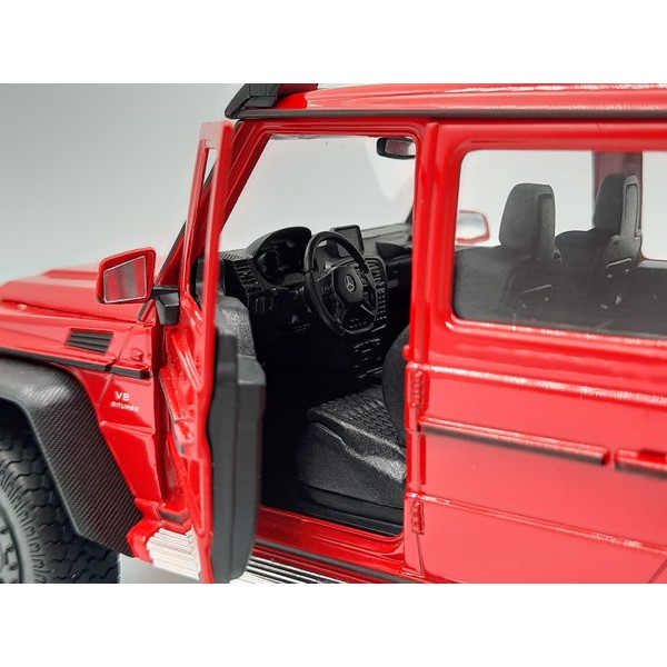 Xe Mô Hình Mercedes Benz G63 6X6 1:24 Welly ( Đỏ )