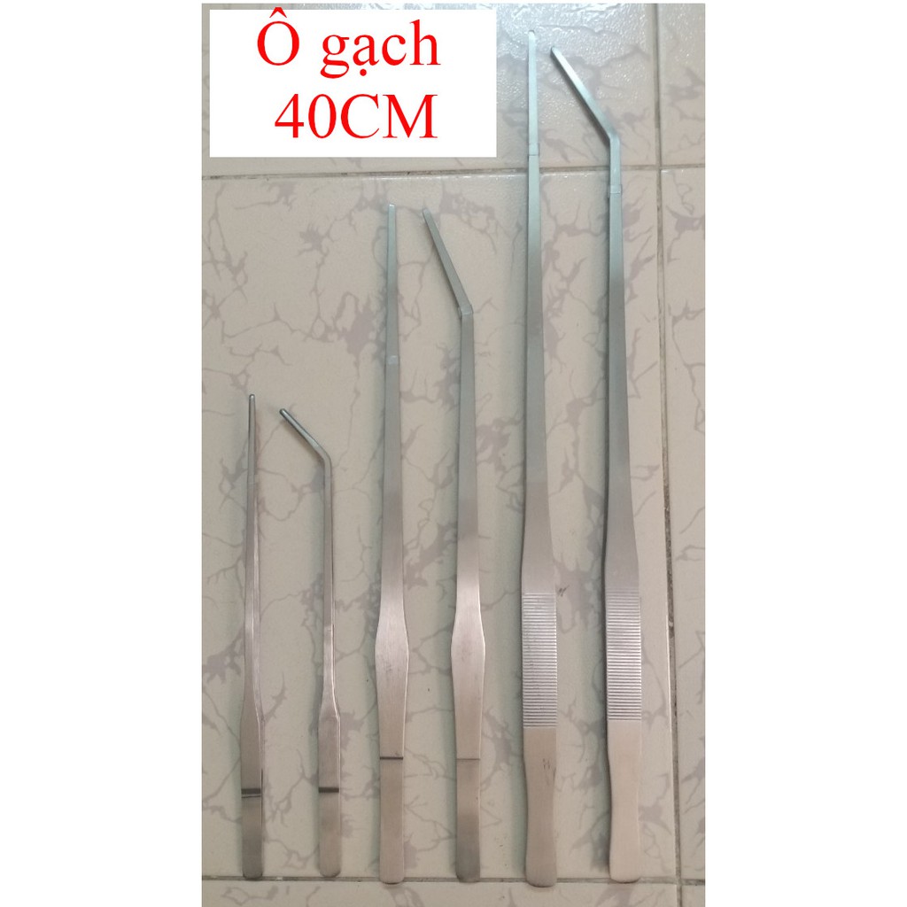 Nhíp trần trồng cây thủy sinh bằng thép không rỉ kích thước 28, 38, 48cm