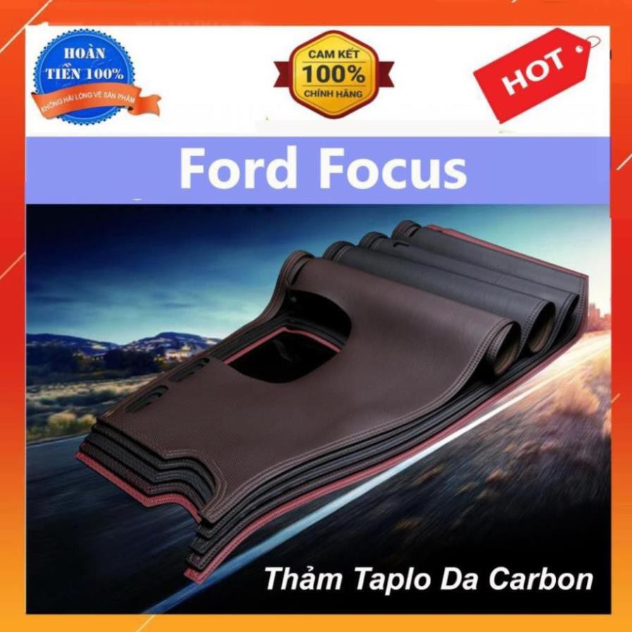 Thảm Taplo Da Carbon Xe Ford Focus Màu Đen có chống trượt