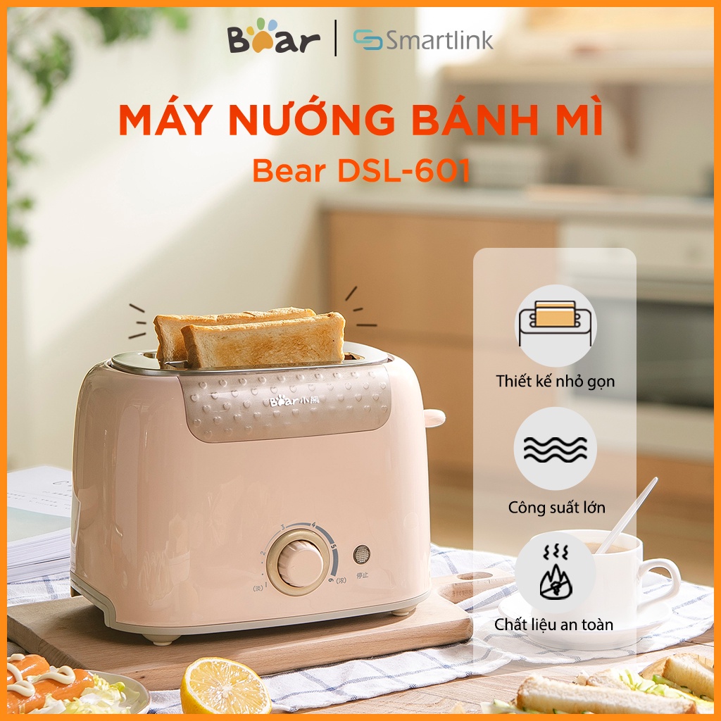 [Mã ELHADEV giảm 4% đơn 300K] Máy nướng bánh mì Bear DSL-601 - Hãng Chính Hãng