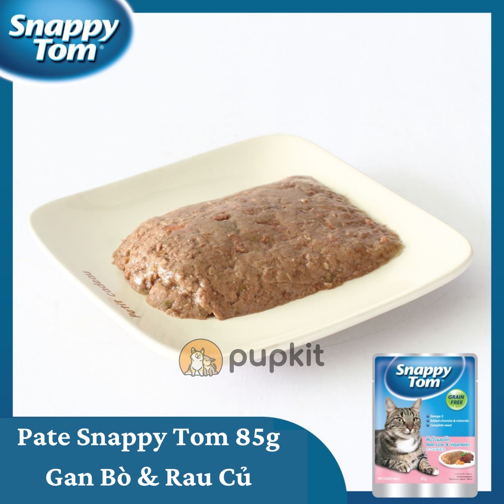 Pate Snappy Tom Cho Mèo Gói 85g