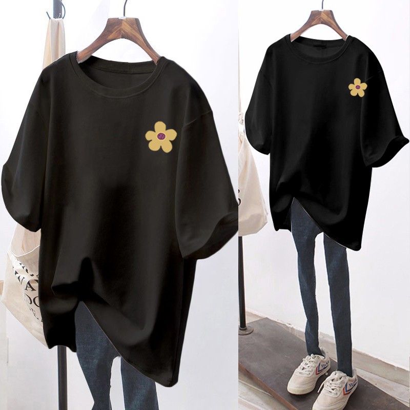 NRVP Áo Thun Nữ Tay Ngắn In Hình Chuột Mickey Trẻ Trung