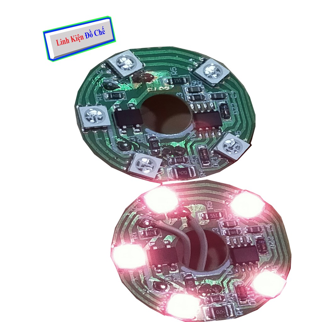 1 Mạch Đèn Lưu Ly Pha Lê - Led Đổi màu 220v