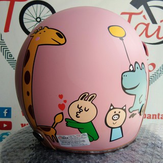 Mũ bảo hiểm họa tiết dễ thương - chính hãng BH 1 năm