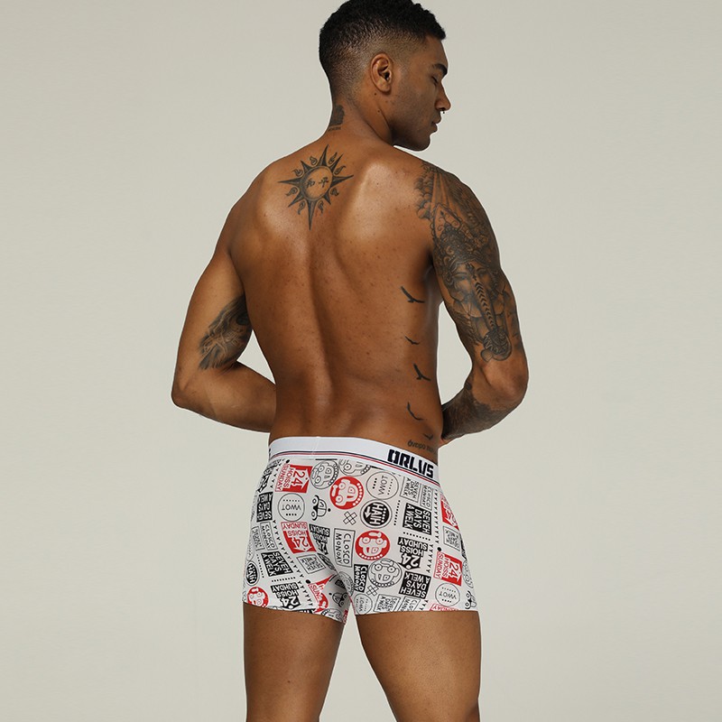 Quần lót boxer ORLVS Or303 mềm mại in họa tiết gợi cảm cao cấp cho nam
